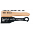 SPATULE A RACLETTE BOIS BLANC 14.5 CM