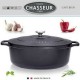 COCOTTE EN FONTE OVALE 31CM NOIRE CHASSEUR SUBLIME